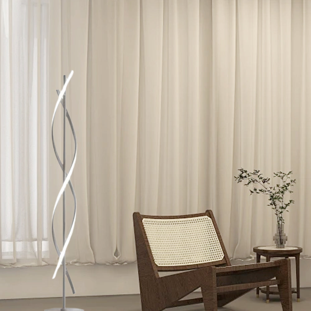 Modern Black & White Floor Lamp