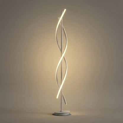  Arcato Modern Black & White Floor Lamp