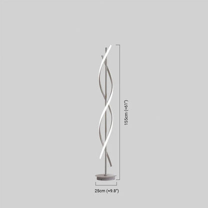 Modern Black & White Floor Lamp Dimension