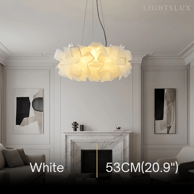 Lunara Art Deco Modern Multicolor Decorative Flower Acrylic Pendant Light