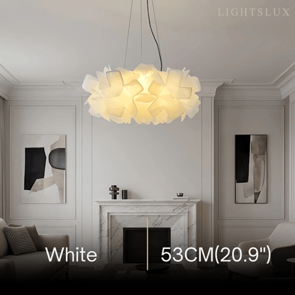 Lunara Art Deco Modern Multicolor Decorative Flower Acrylic Pendant Light