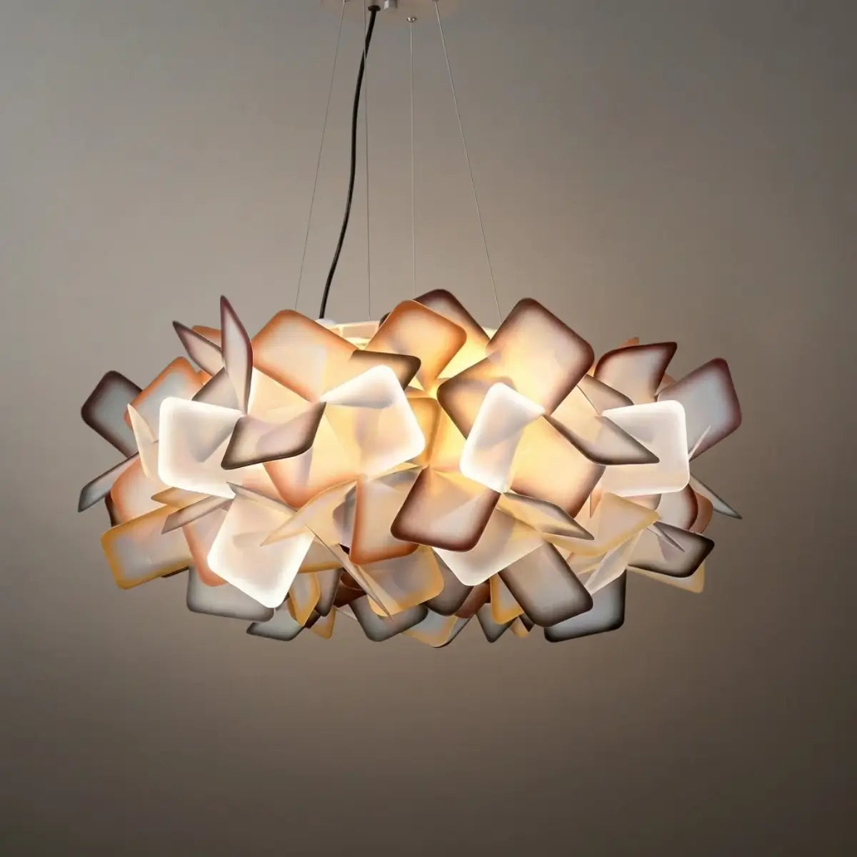 Lunara Art Deco Modern Multicolor Decorative Flower Acrylic Pendant Light