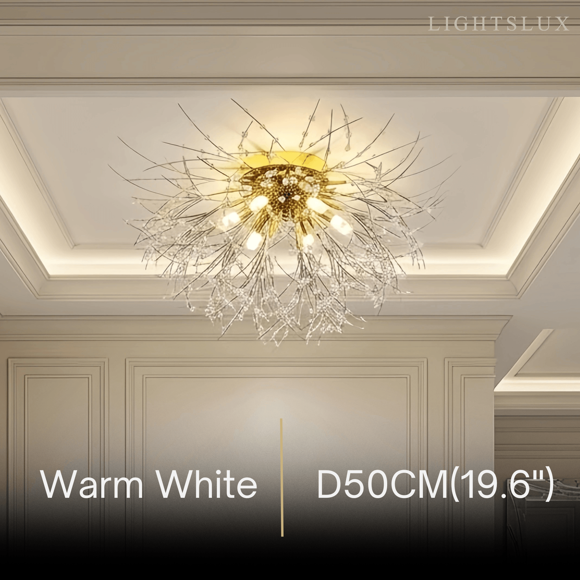 Excelis Art Deco Metal Ceiling Light 