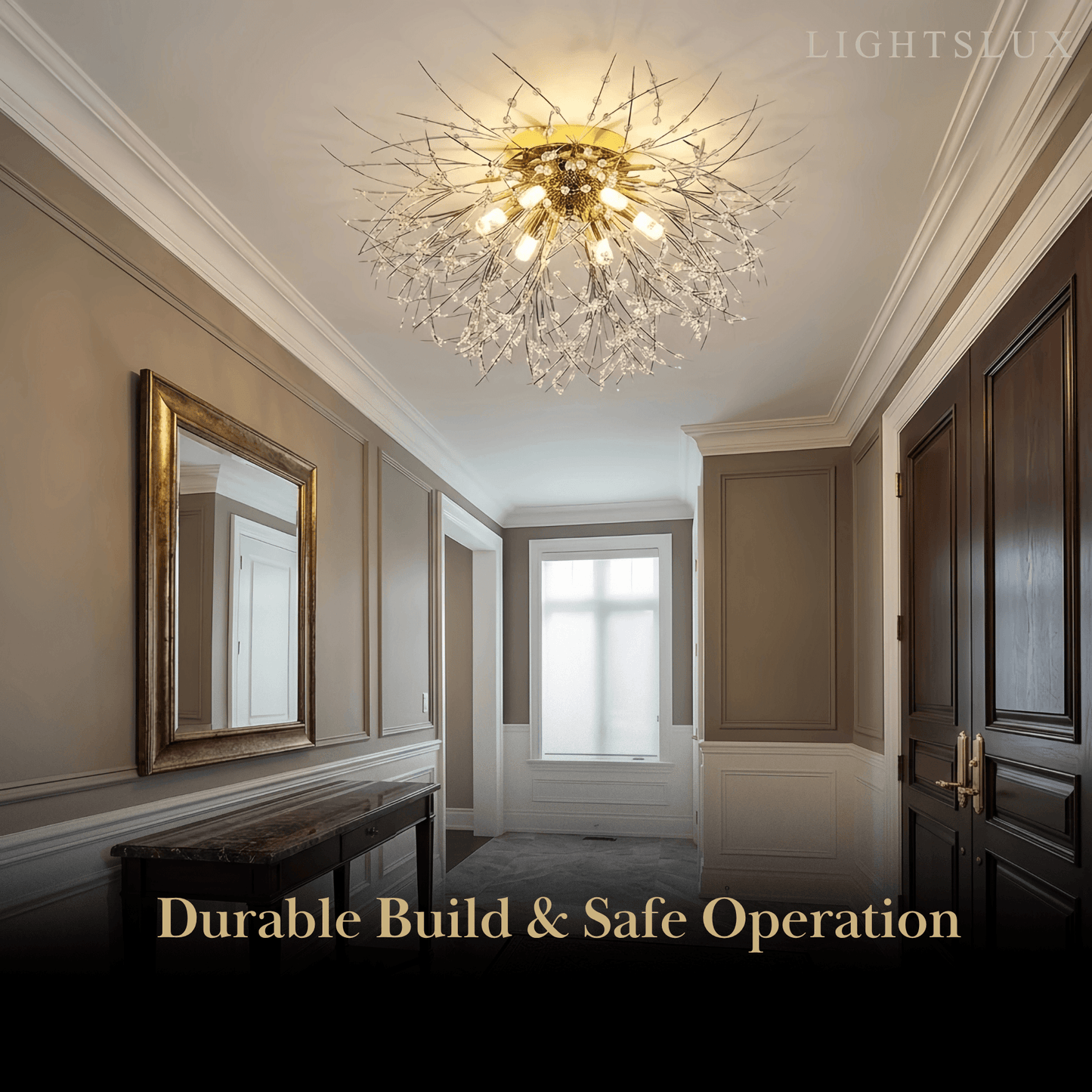 Excelis Art Deco Metal Ceiling Light 