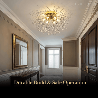 Excelis Art Deco Metal Ceiling Light 