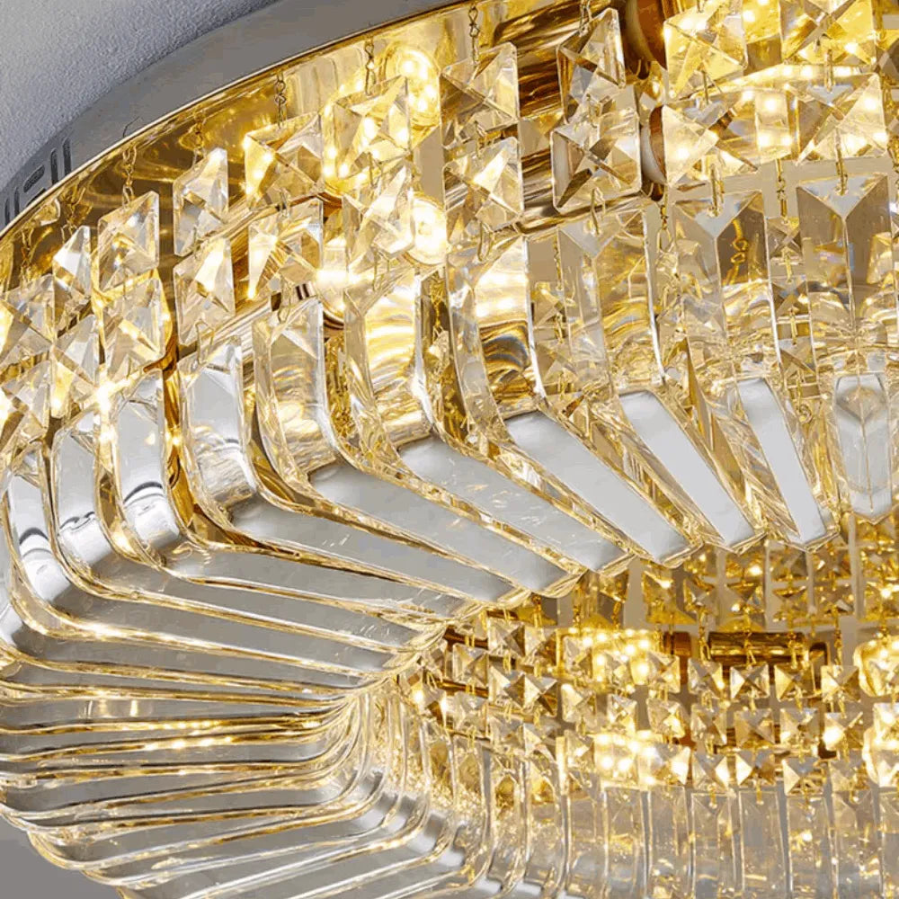 Ceiling Light – Chrome/Gold Finish for Living Room/Bedroom