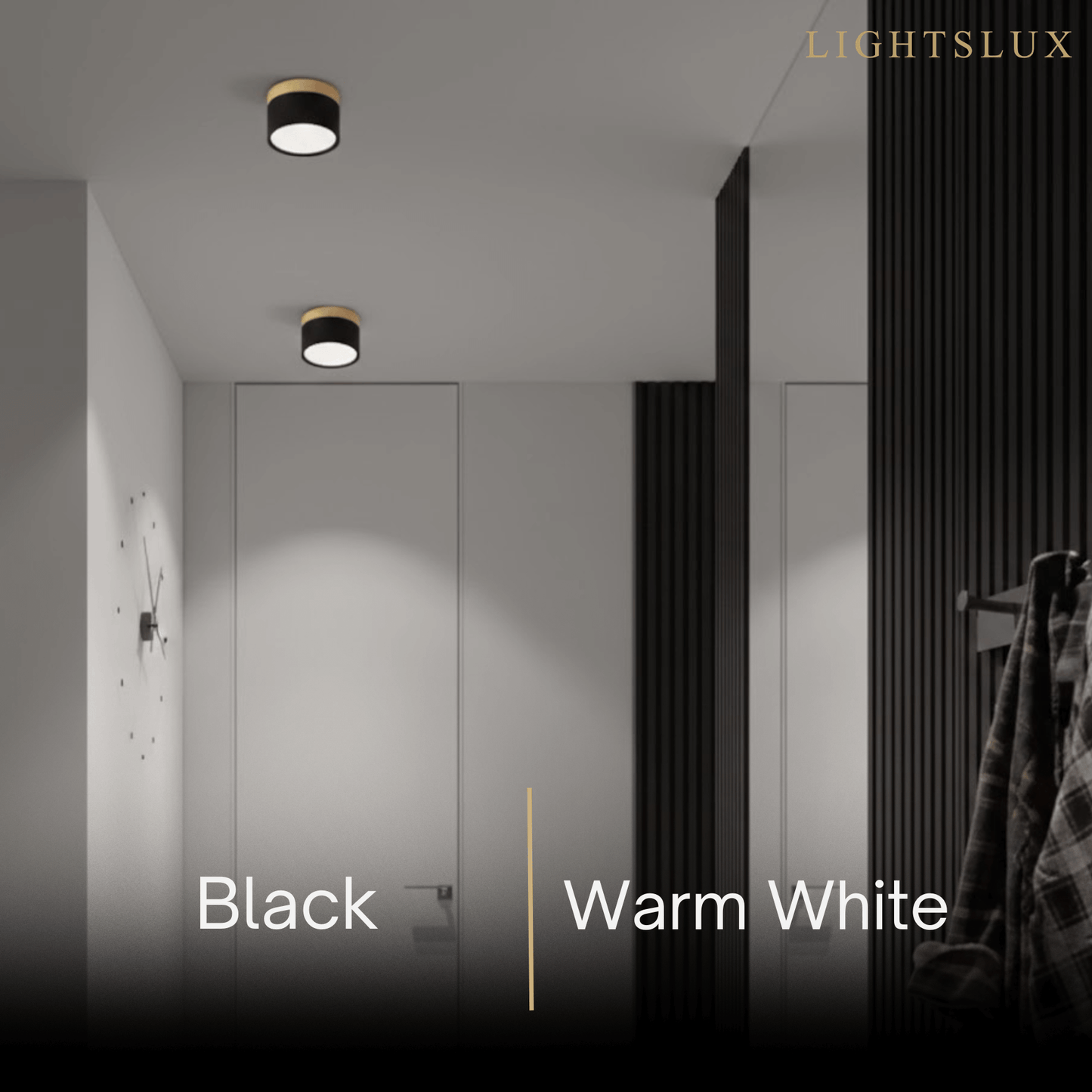 Morandia Nordic LED Ceiling Light Cylinder - Metal/Wood for Hallway