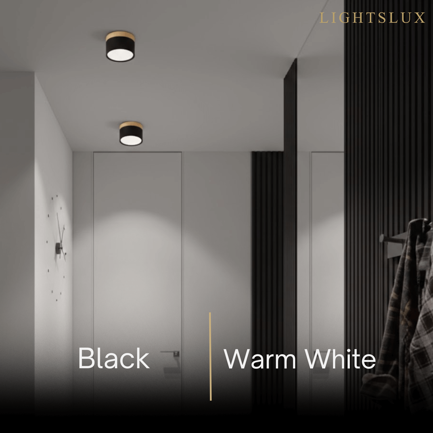 Morandia Nordic LED Ceiling Light Cylinder - Metal/Wood for Hallway