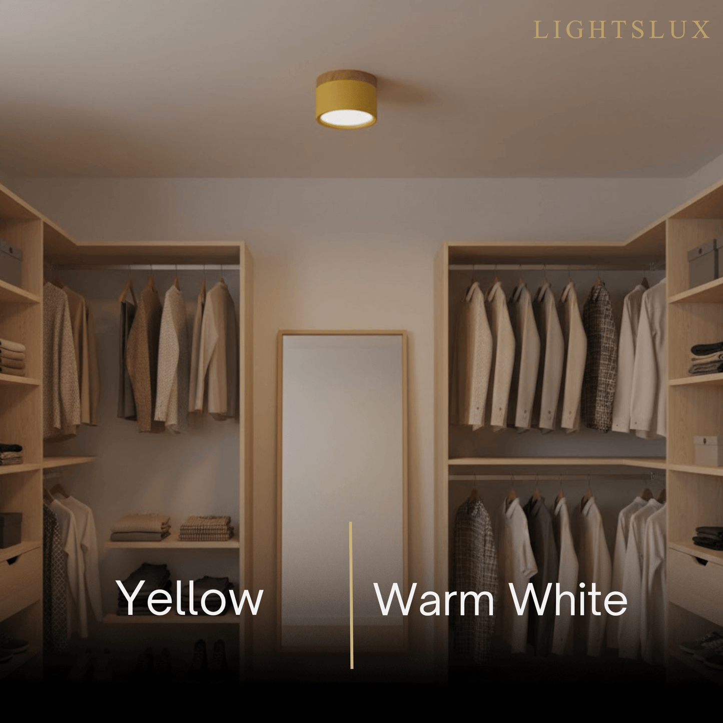 Morandia Nordic LED Ceiling Light Cylinder - Metal/Wood for Hallway