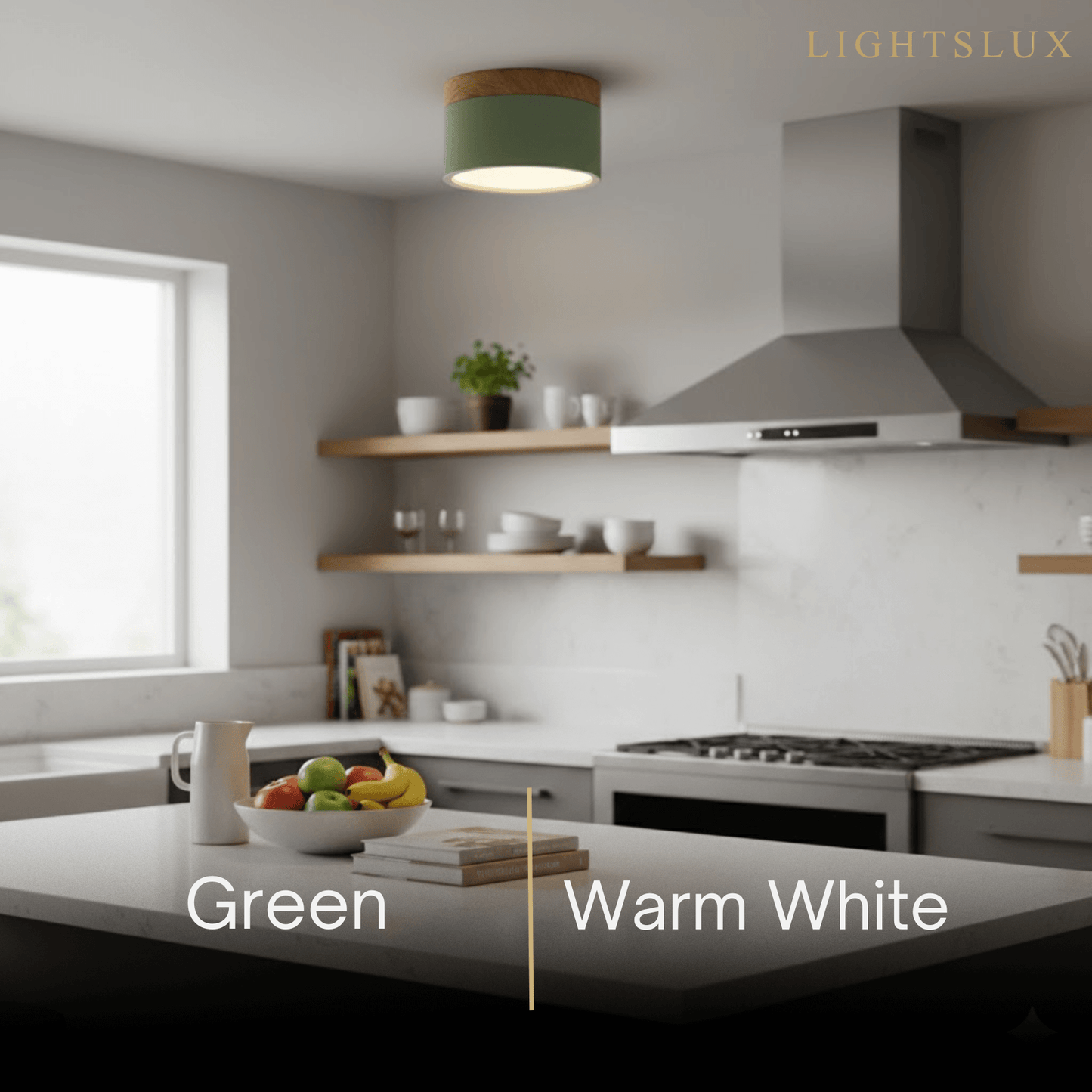 Morandia Nordic LED Ceiling Light Cylinder - Metal/Wood for Hallway