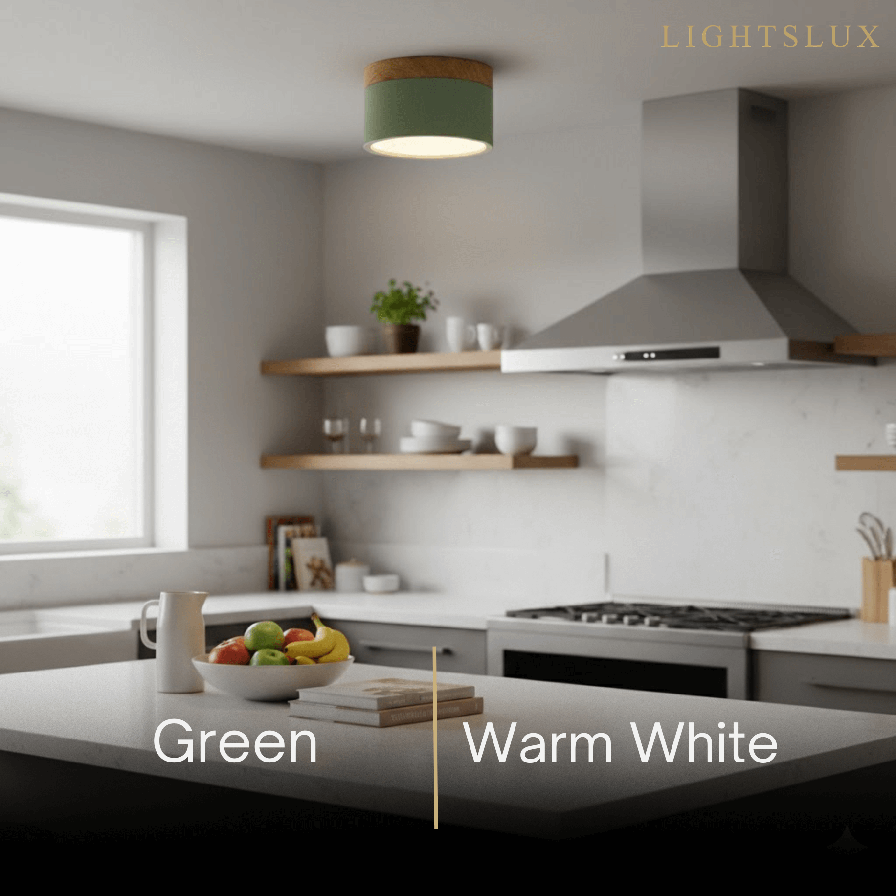 Morandia Nordic LED Ceiling Light Cylinder - Metal/Wood for Hallway