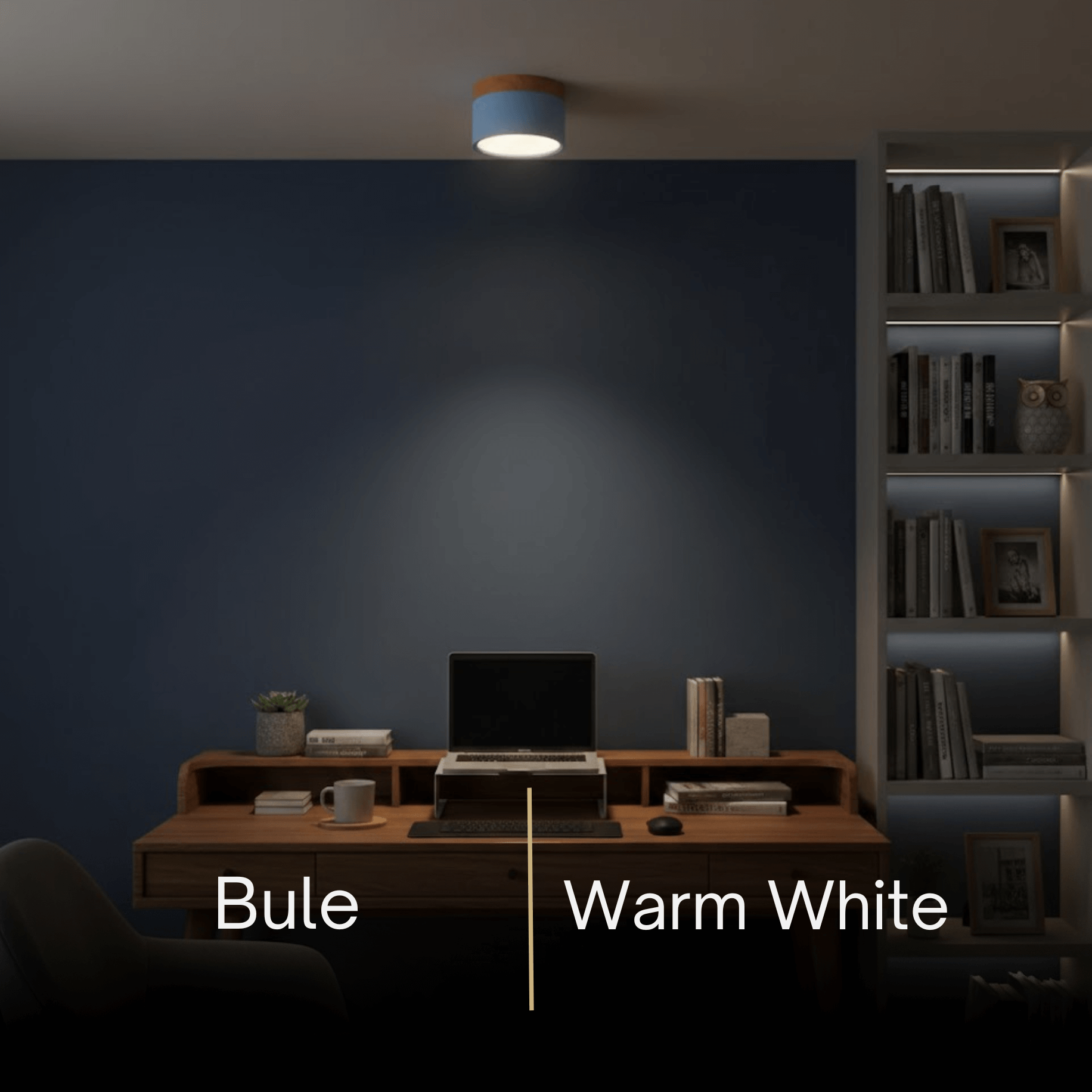 Morandia Nordic LED Ceiling Light Cylinder - Metal/Wood for Hallway