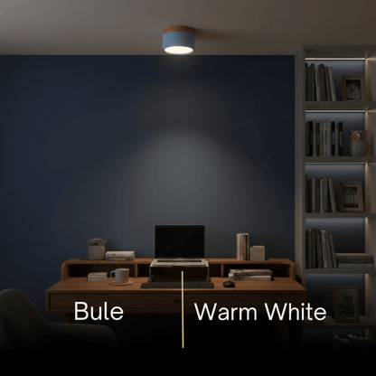 Morandia Nordic LED Ceiling Light Cylinder - Metal/Wood for Hallway