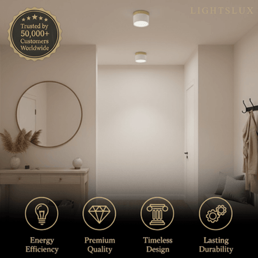 Morandia Nordic LED Ceiling Light Cylinder - Metal/Wood for Hallway