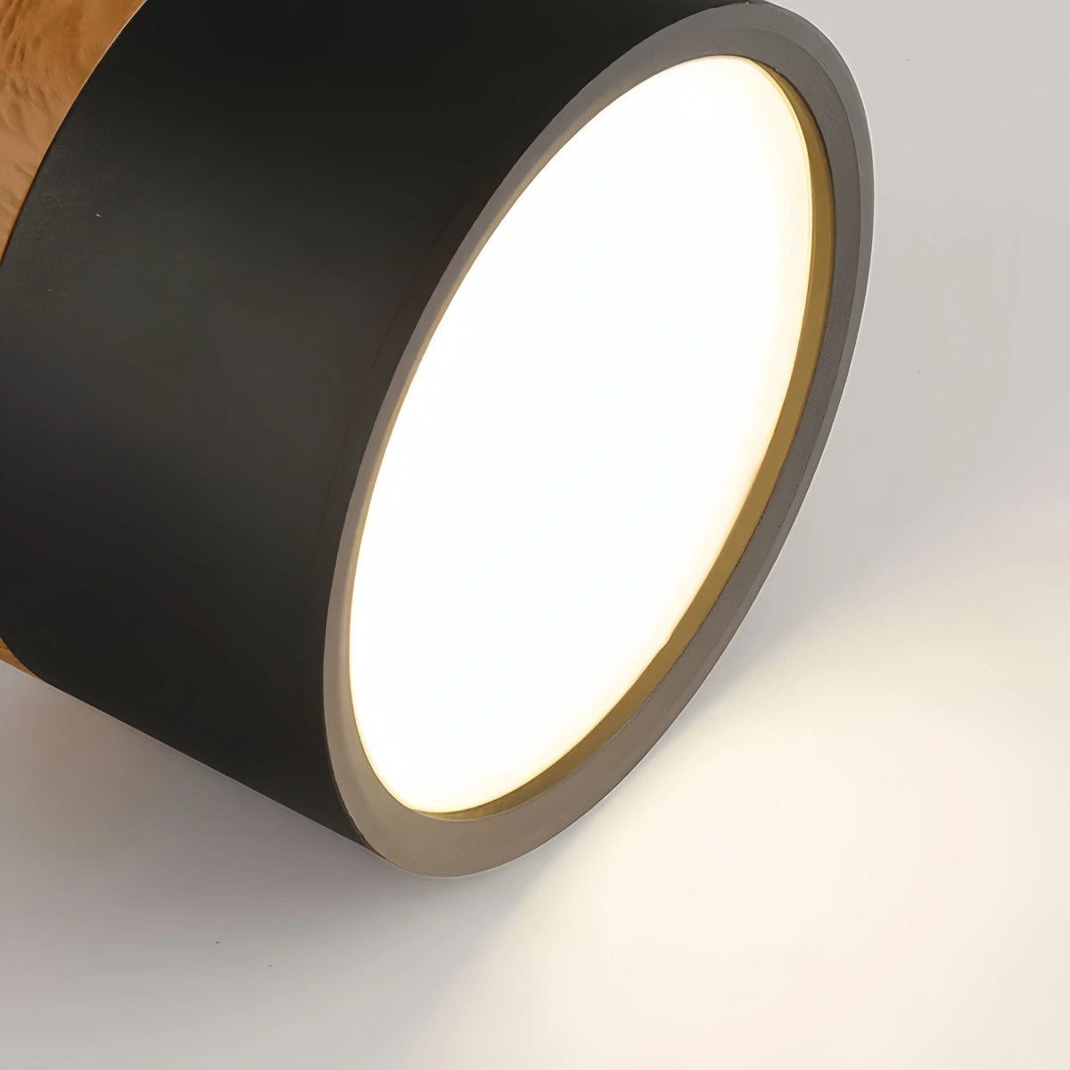 Morandia Nordic LED Ceiling Light Cylinder - Metal/Wood for Hallway