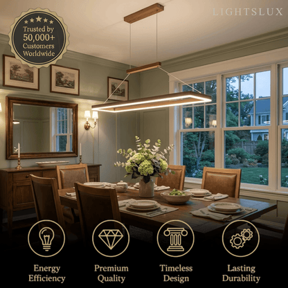 Excelis Luxury Rectangular Pendant Light