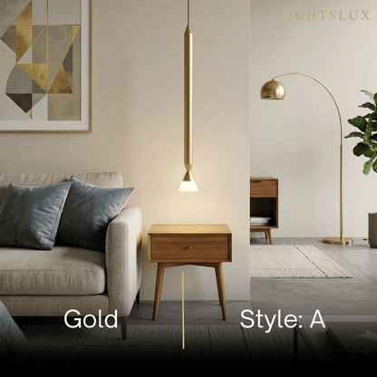 Modern Metal Pendant Light - Linear