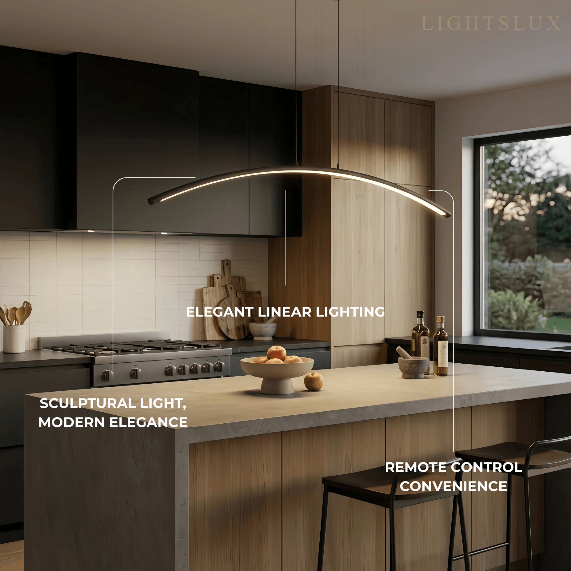 Arcato Modern Linear Pendant Light