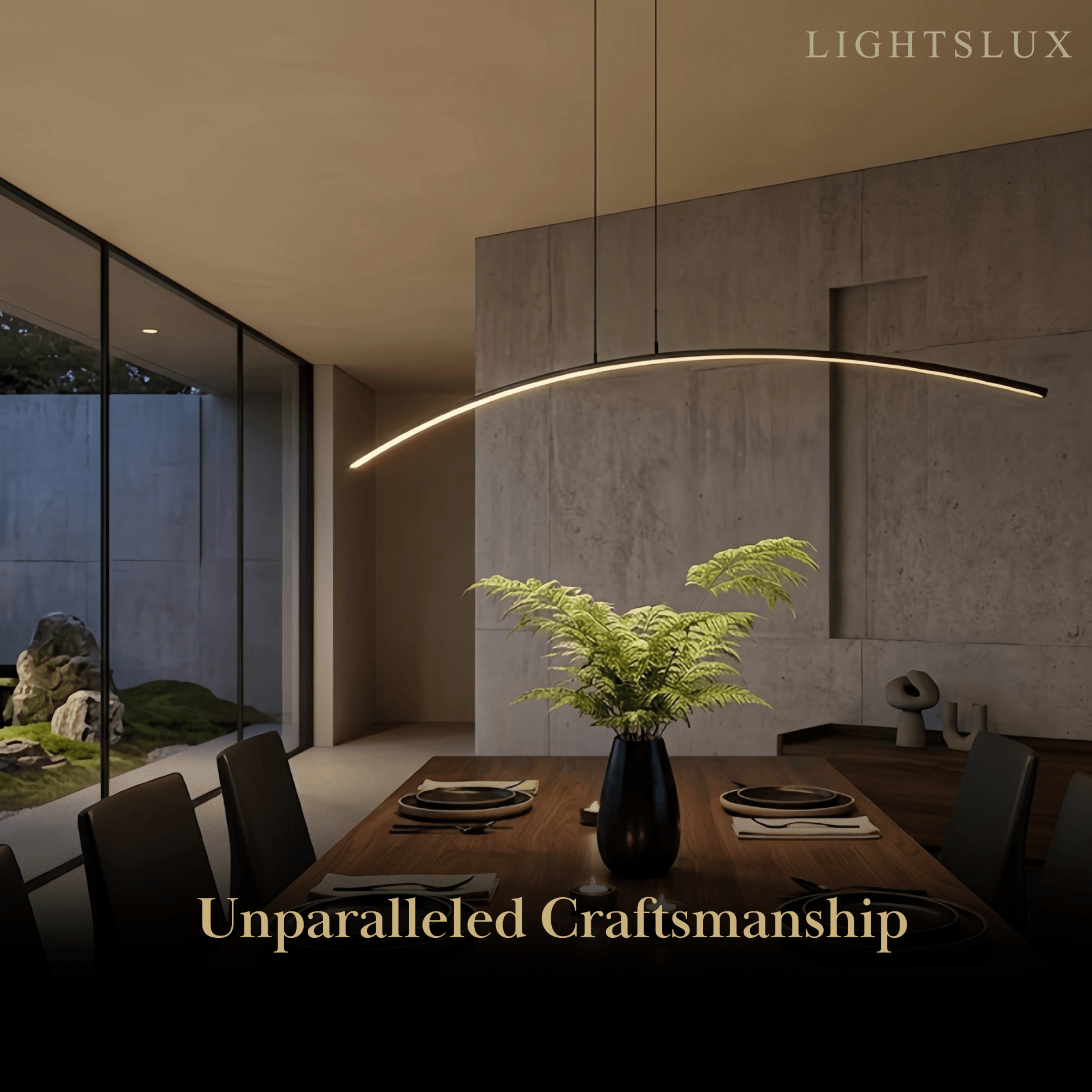 Arcato Modern Linear Pendant Light