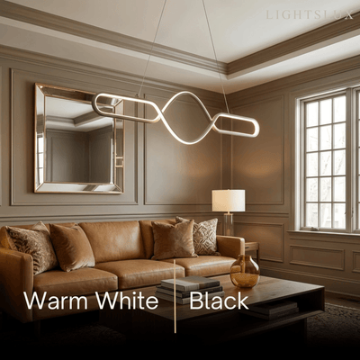 Pendant_Light_Black_Metal_Silica_Gel_Cross_Linear