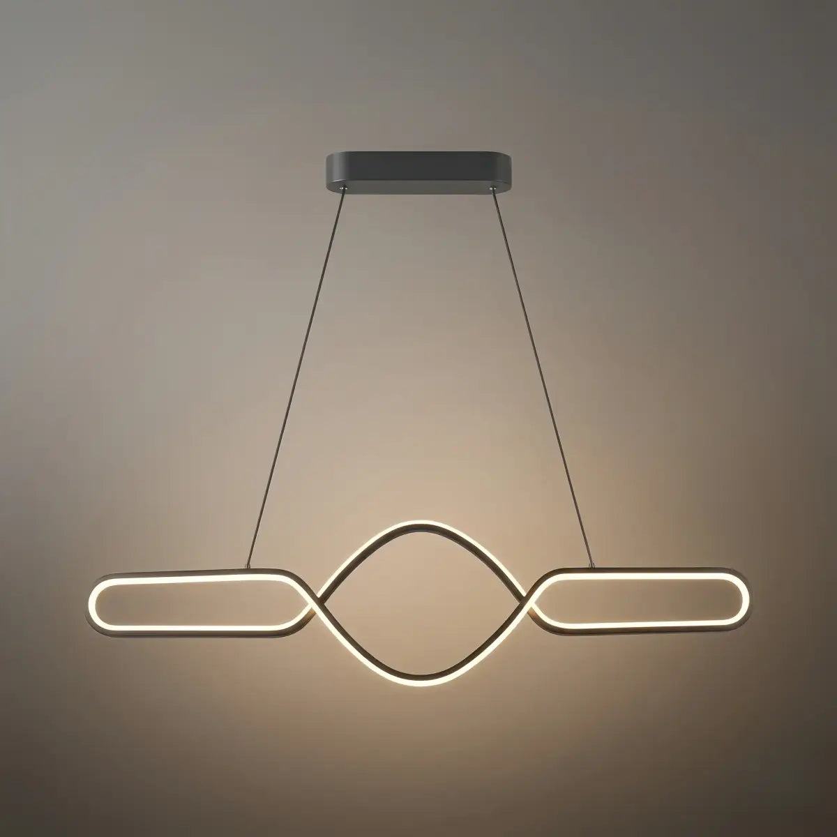 Pendant_Light_Black_Metal_Silica_Gel_Cross_Linear