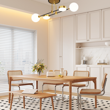 Modern Gold Chandelier 4 Heads