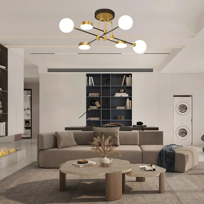 Modern Gold Chandelier 6 Heads