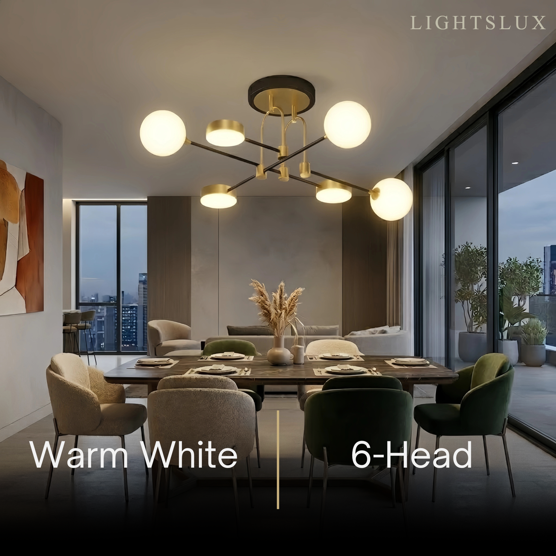 Nebula Modern Gold Chandelier