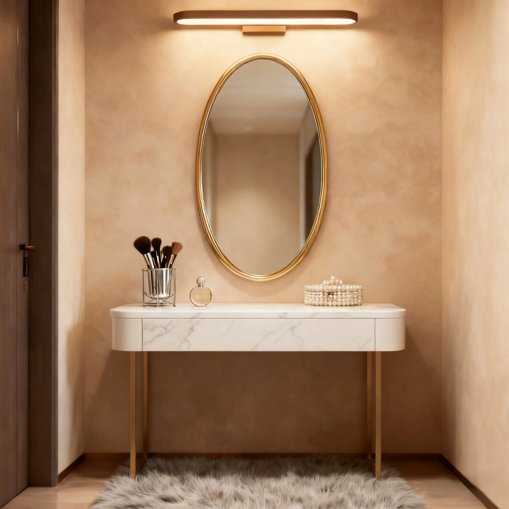 Modern Elliptical Wall Lamp – Coffee