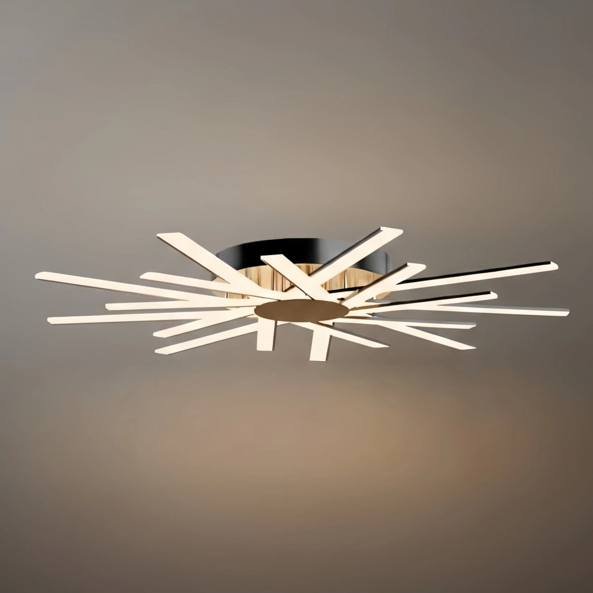 Nebula Modern Star Radiating Ceiling Light – Black/GoldAcrylic Rods for Living Room