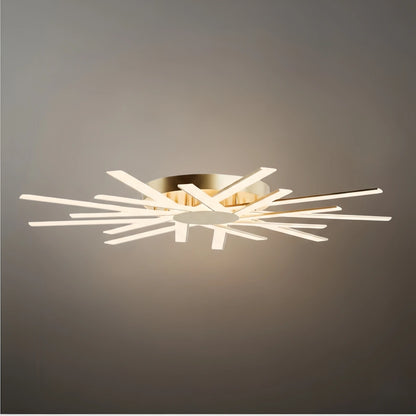 Nebula Modern Star Radiating Ceiling Light – Black/GoldAcrylic Rods for Living Room