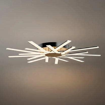 Nebula Modern Star Radiating Ceiling Light – Black/GoldAcrylic Rods for Living Room
