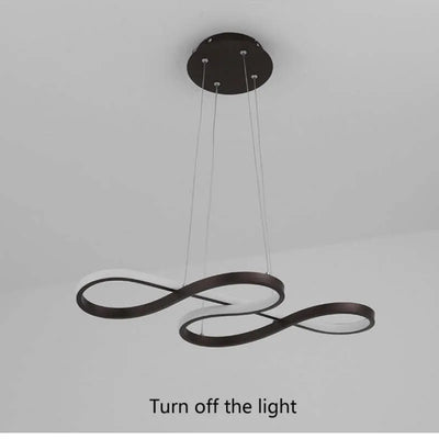 Lámpara colgante Velora Modern Cross – Metal/Acrílico blanco/negro o dorado para comedor