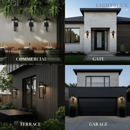 Arcato Minimalist Outdoor Wall Sconce - Waterproof Light in 3 Size for Outdoor