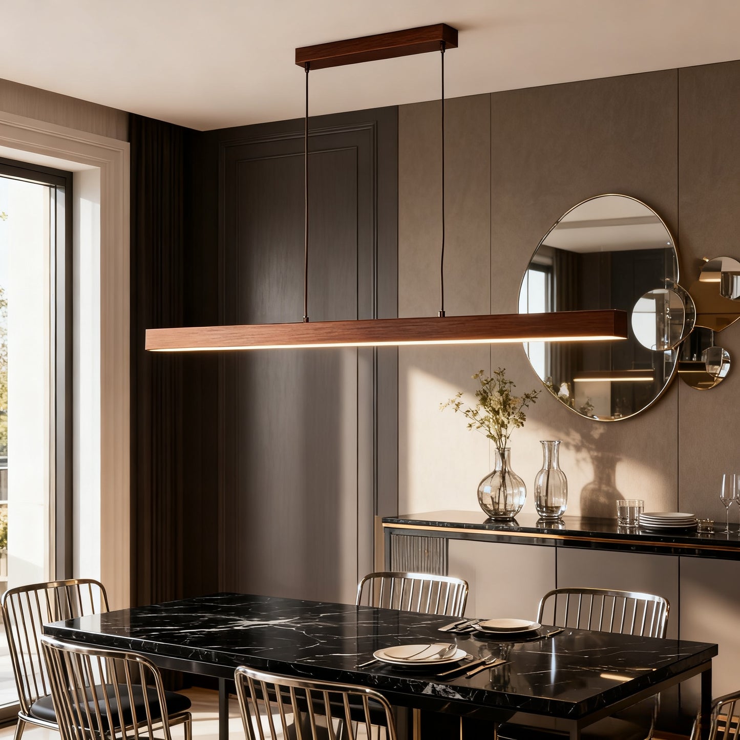 Arcato Modern LED Pendant Light-Dimmable for Kitchen