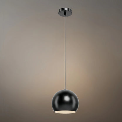 Excelis Modern Dome Pendant Light – Brushed Gold/Matte Black for Kitchen Island