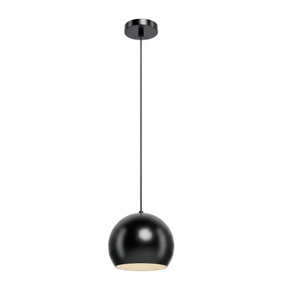 Excelis Modern Dome Pendant Light – Brushed Gold/Matte Black for Kitchen Island