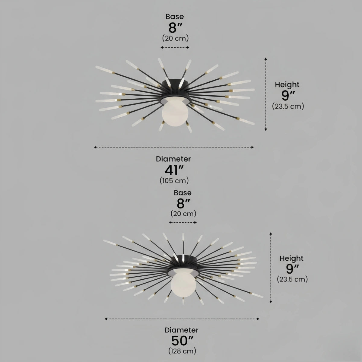 Nebula Modern Ceiling Light – Natural Curves Semi-Flush Mount Coastal Ambiance Ceiling Light