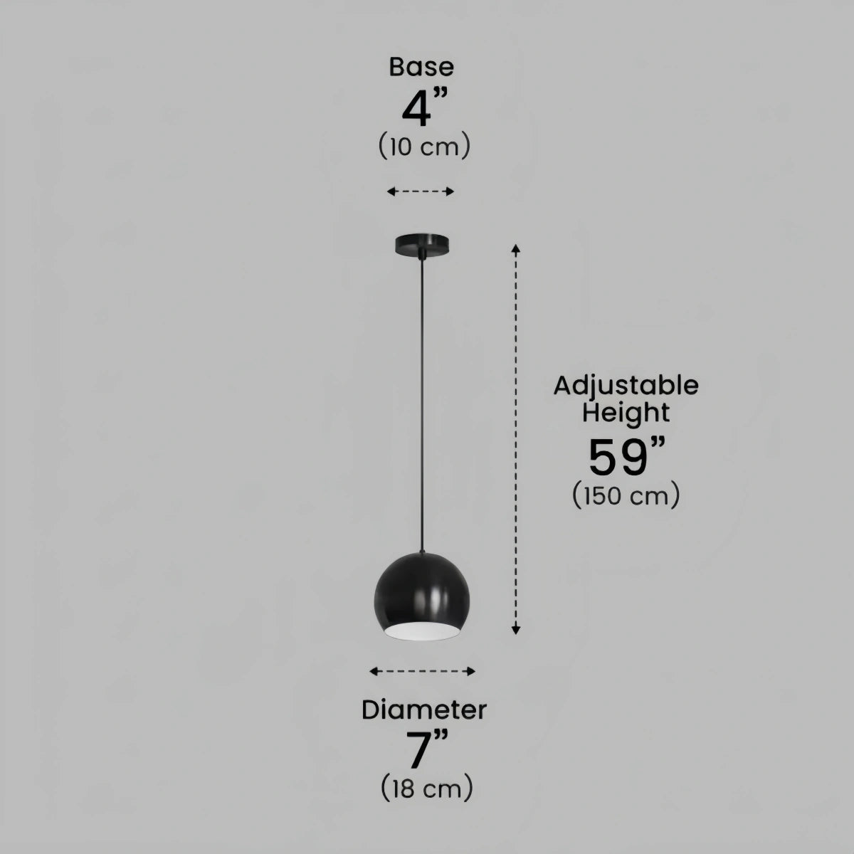 Excelis Modern Dome Pendant Light – Brushed Gold/Matte Black for Kitchen Island