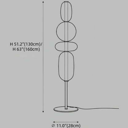 Prisma Modern Floor Lamp – Hand-Blown Crystal Interactive Design for Living Room Bedroom