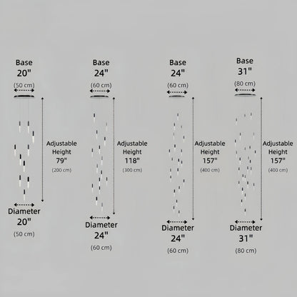 Luxury Cascade Crystal Chandelier – Reflecting & Refracting Light Brilliant Staircase