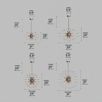 Excelis Organic Crystal Chandelier – Ethereal Shape Whimsical Storybook Charm Kitchen Island