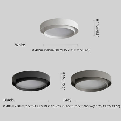 Contemporary Cylinder Ceiling Light — Matte Neutral LED for Living Room