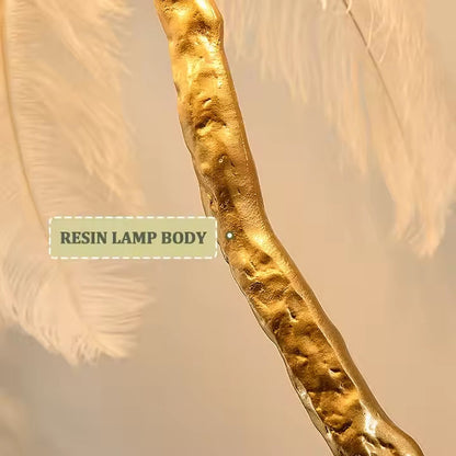 Lunara Nordic Feather Floor & Table Lamp – Luxury Lighting in 9 Colors Options Indoor