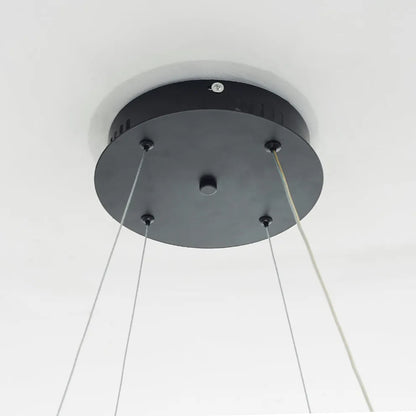 Modern LED Ring Pendant Light — White