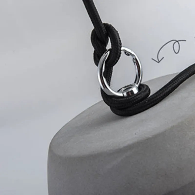  Industrial Grey Cement Pendant Light