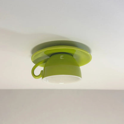 Black Art Deco Ceramic Ceiling Light for Bedroom