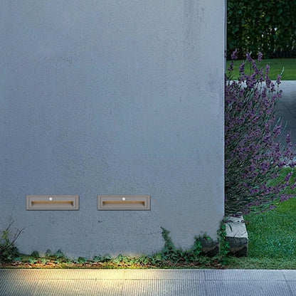 Arcato Modern LED Deck Step Light – Black Metal Waterproof Sensor Light for Stairs