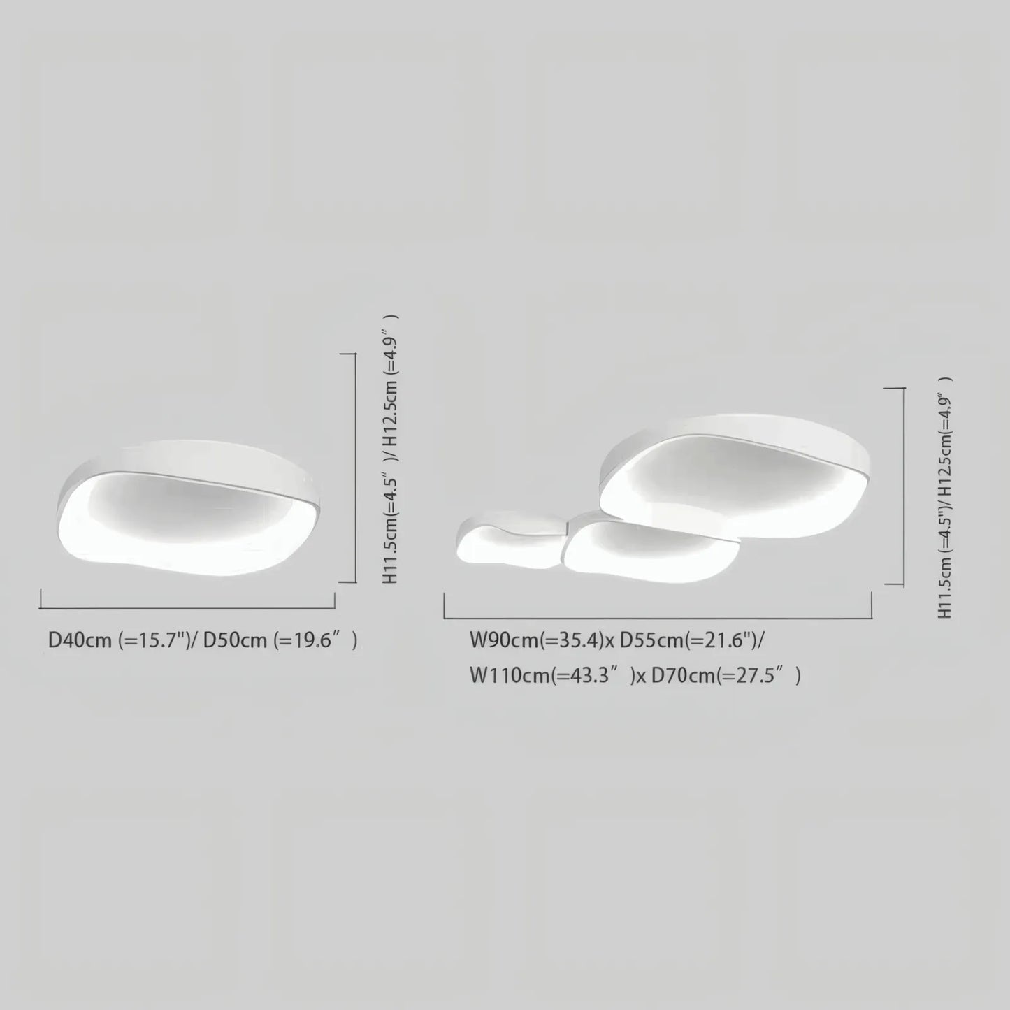  LED Flush Mount Ceiling Light – Metal /Acrylic for Living Room