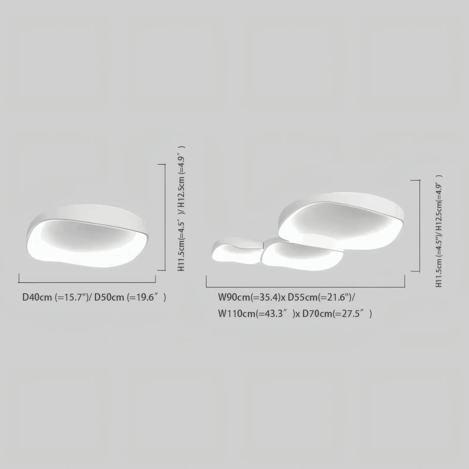  LED Flush Mount Ceiling Light – Metal /Acrylic for Living Room